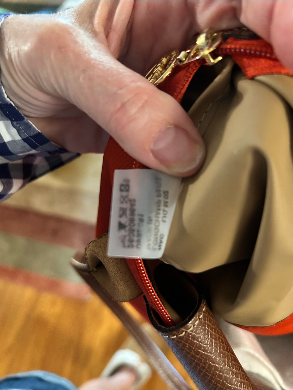 Longchamp Red Le Pliage S Tote